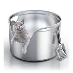Stainless Steel Cat Litter Box