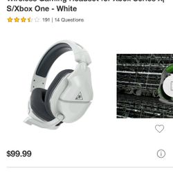 Turtle Beach Stealth 600 Gen 2 Bluetooth Wireless Gaming Headset for Xbox Series X S/Xbox One - White