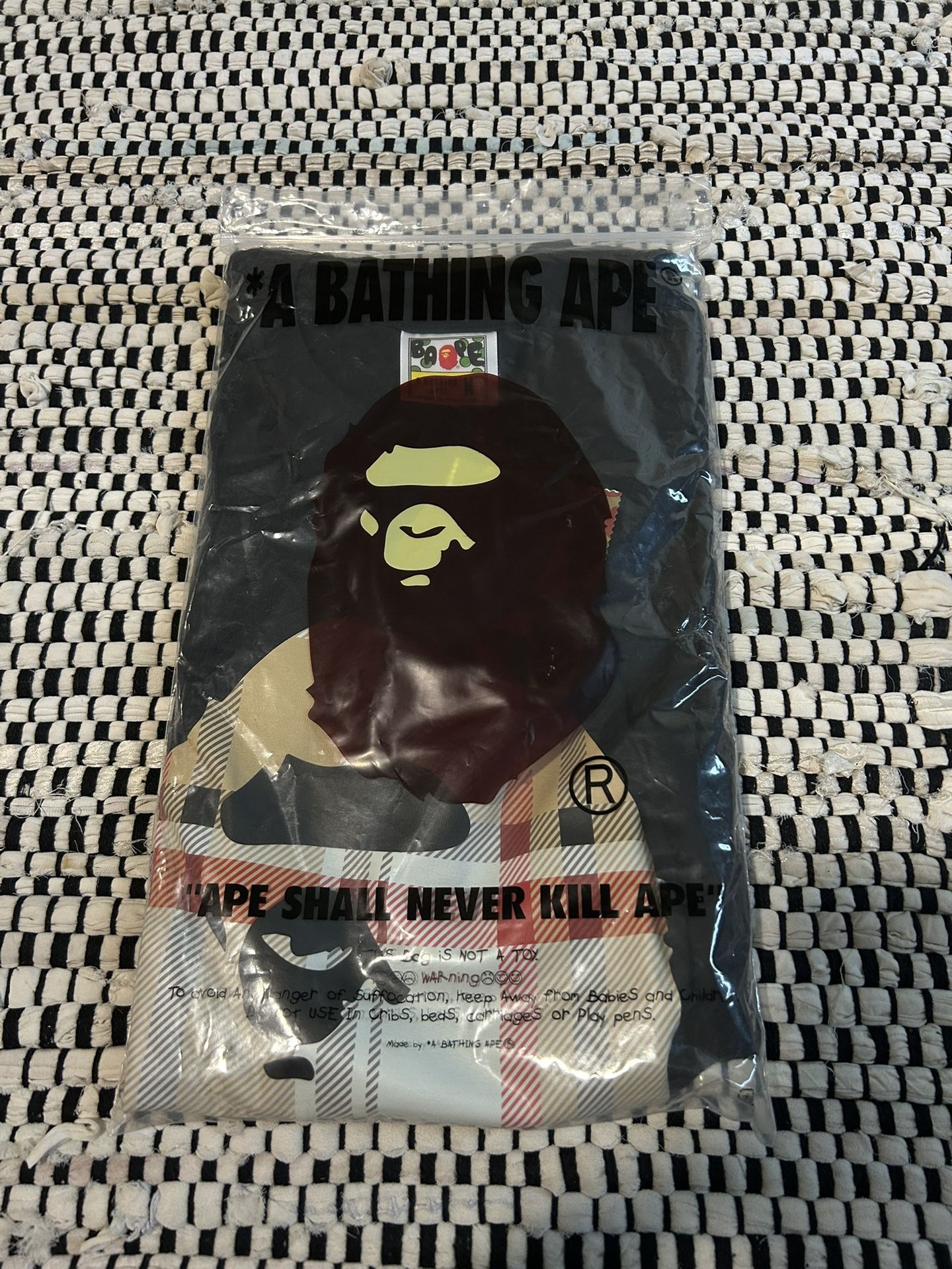 Bape X Burberry T-shirt Size M