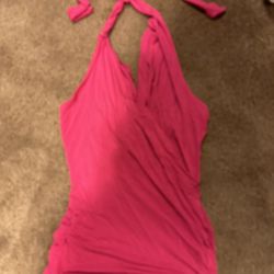 pink halter top