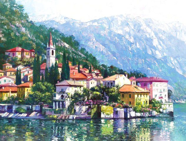Limited Edition print of the original painting 'Reflections of Lake Como' by Howard Behrens - Signed 