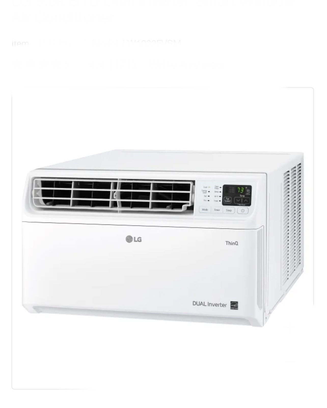 LG 9.5k BTU Dual Inverter Smart Window Air Conditioner Up To 450SQFT