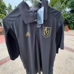 Adidas Climachill men’s Small Golden Knights polo shirt