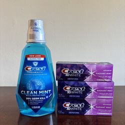 Crest Toothpaste And Mouthwash 
