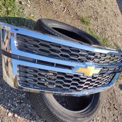 2015 To 2020 Chevy Tahoe Or Chevy Suburban Chrome And Black Front Grill With Chevy Emblem OEM Part