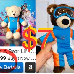 $7 Diver 🤿 Build A Bear WorkShop 🧸 Teddy bear in greay condition