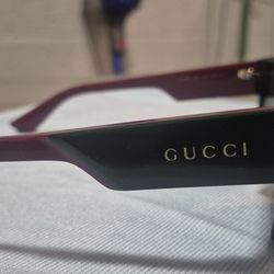 Gucci Mens  Rectangular frame sunglasses