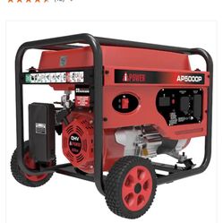 5000-Watt Gasoline Powered Recoil Start Portable Generator with CO Sensor