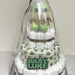 Baby Yoda Diaper Cake