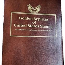 GOLDEN Replicas Of US Stamps 22k Gold!