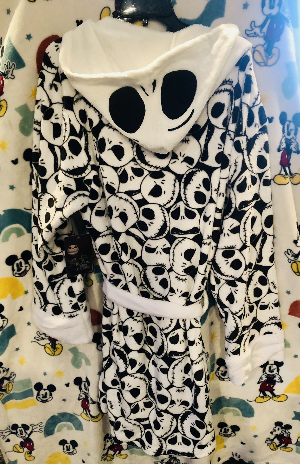 The Nightmare Before Christmas Jack Skellington Robe, Adult Size Medium 