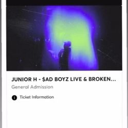 2  TICKETS FOR JUNIOR H OCTOBER 11TH