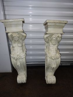 Telamon And Caryatid Wall Sculptures