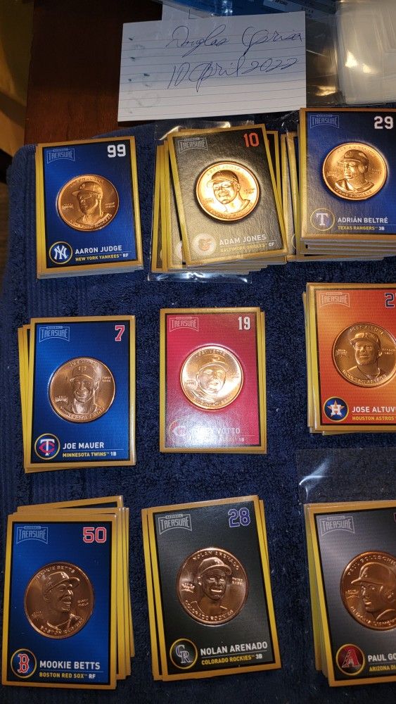 UPDATE: 2018 Baseball Treasure Copper Coin Cards 
