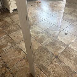 Jewelry Armoire Hanging Mirror With Lock 