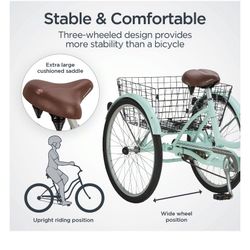 $200 Schwinn Meridian Bike, 26-inch Wheels, Rear Storage Basket, Mint