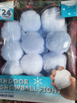 Fake Snow Balls Soft Cushion