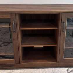 64” Crate & Barrel Walnut Media Console 