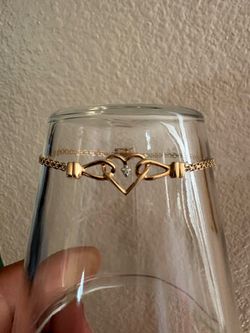 14k heart Bracelet
