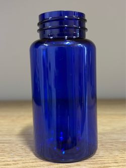 Vitamin bottle 150mm PET blue