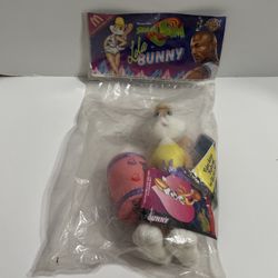1996 Lola Bunny Space Jam Plush Stuffy McDonald’s Happy Meal Toy NOS NIP