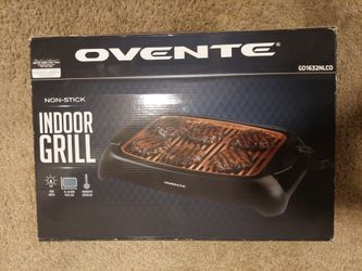 Ovente Indoor Electric Grill - 1000W Non-Stick Surface
