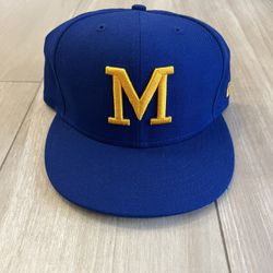 Milwaukee Brewers Cooperstown Collection Fitted Hat 7 1/2 New