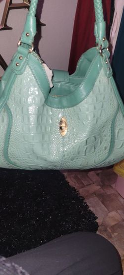 Teal Croc-Embossed Shoulder Handbag plus more huge bundle