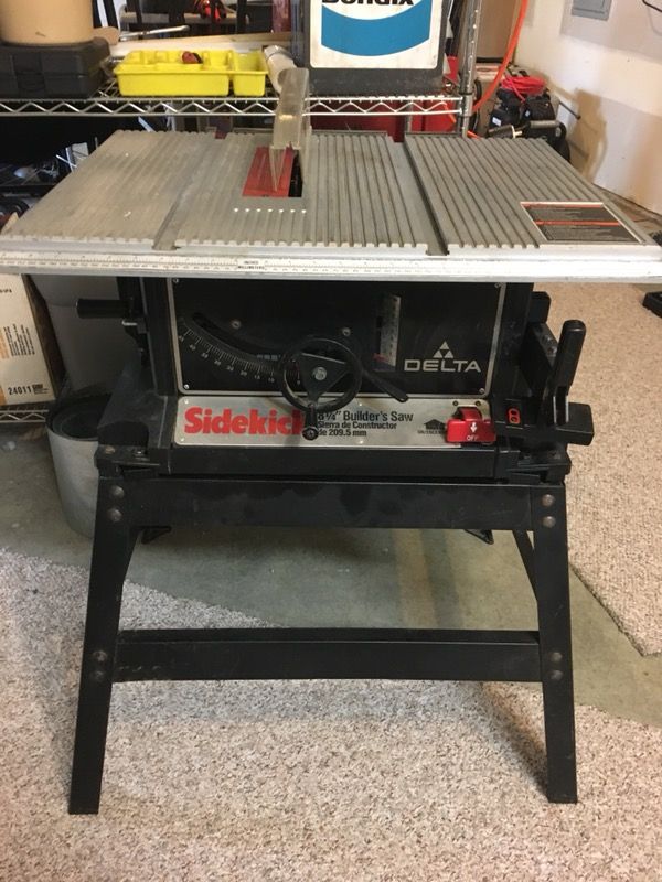 8.5 inch delta Sidekick table saw with stand