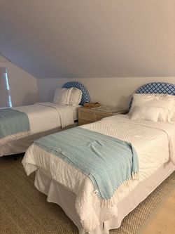 Bed frame and headboard and mattress