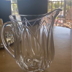 Glass Pitcher Small Crack Unnoticeable For 5