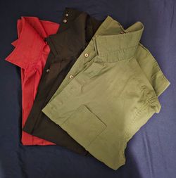 M 16/32-33 2 NEW STAFFORD DRESS SHIRTS + 1 WORN PIERRE CARDIN