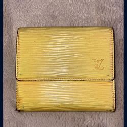 Louis Vuitton Yellow Epi Wallet