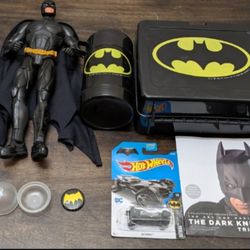 The Dark Night Action Figure, Sealed Die Cast Toys, Lunchbox, & Thermos.

