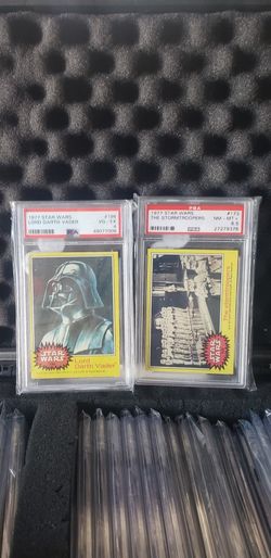 Psa Graded 1977 Star Wars Film Cards Lord Darth Vader And Stormtroopers