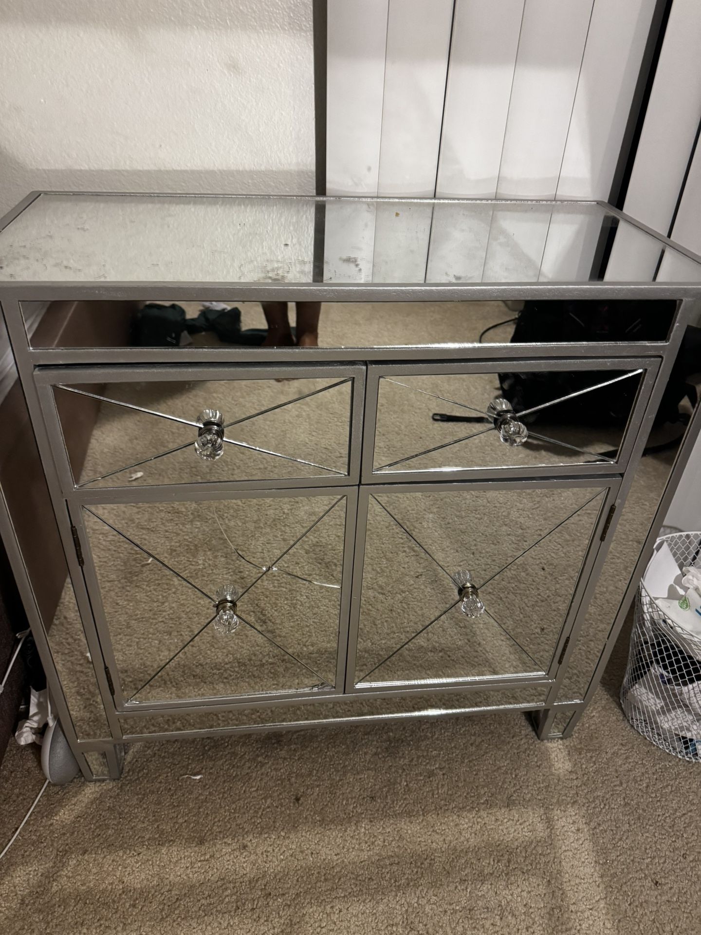 Mirrored Side Table
