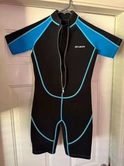 Seaskin Kids 2mm Neoprene Shorty Wetsuit Front Zip - Size 12 (Brand New