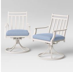 Threshold Fairmont metal swivel rocking patio chairs
