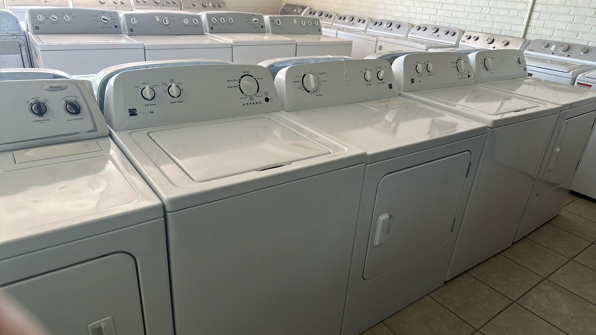 Kenmore washer and electric dryer set
