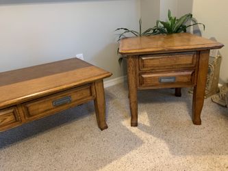 Ashley End tables rustic