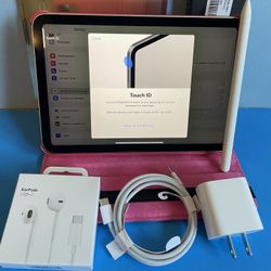 Apple iPad Mini 6th Generation (2021 model / Pink) 64GB with Pink Case, Pen & Accessories 