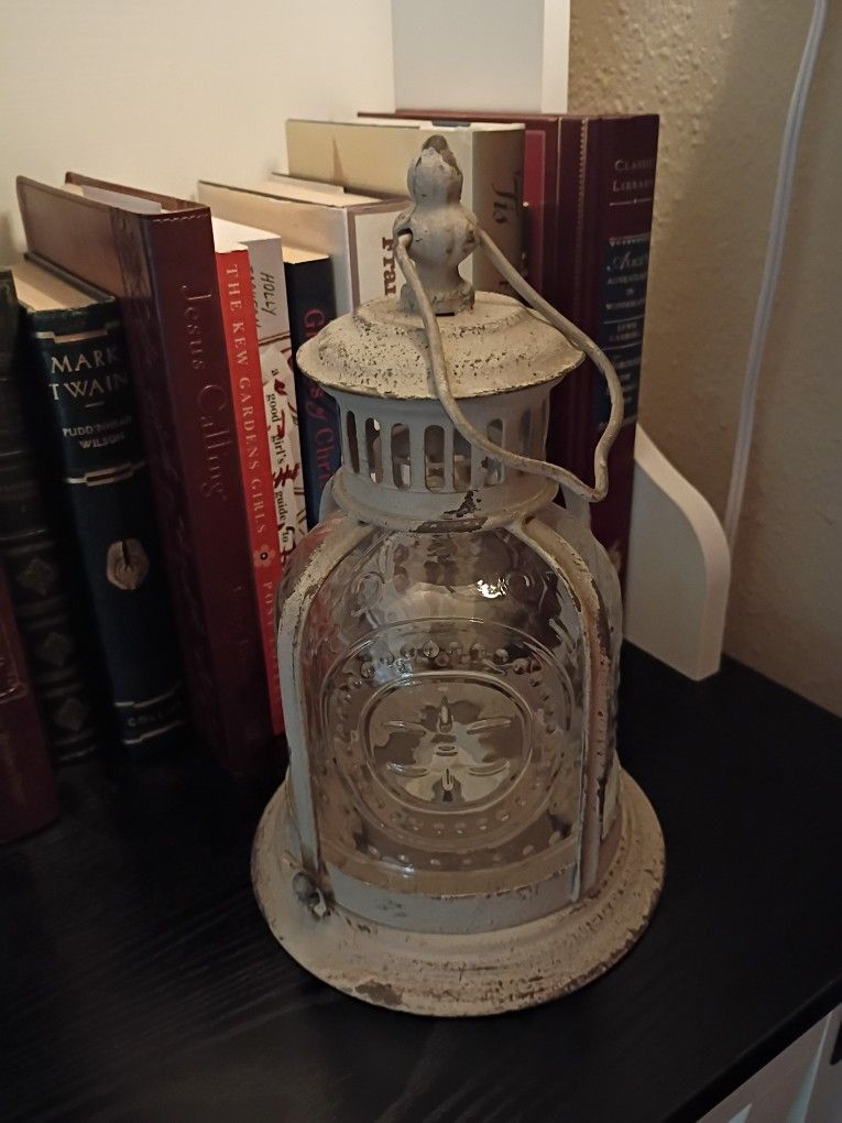 Rustic Hurricane Lamp Candle Holder