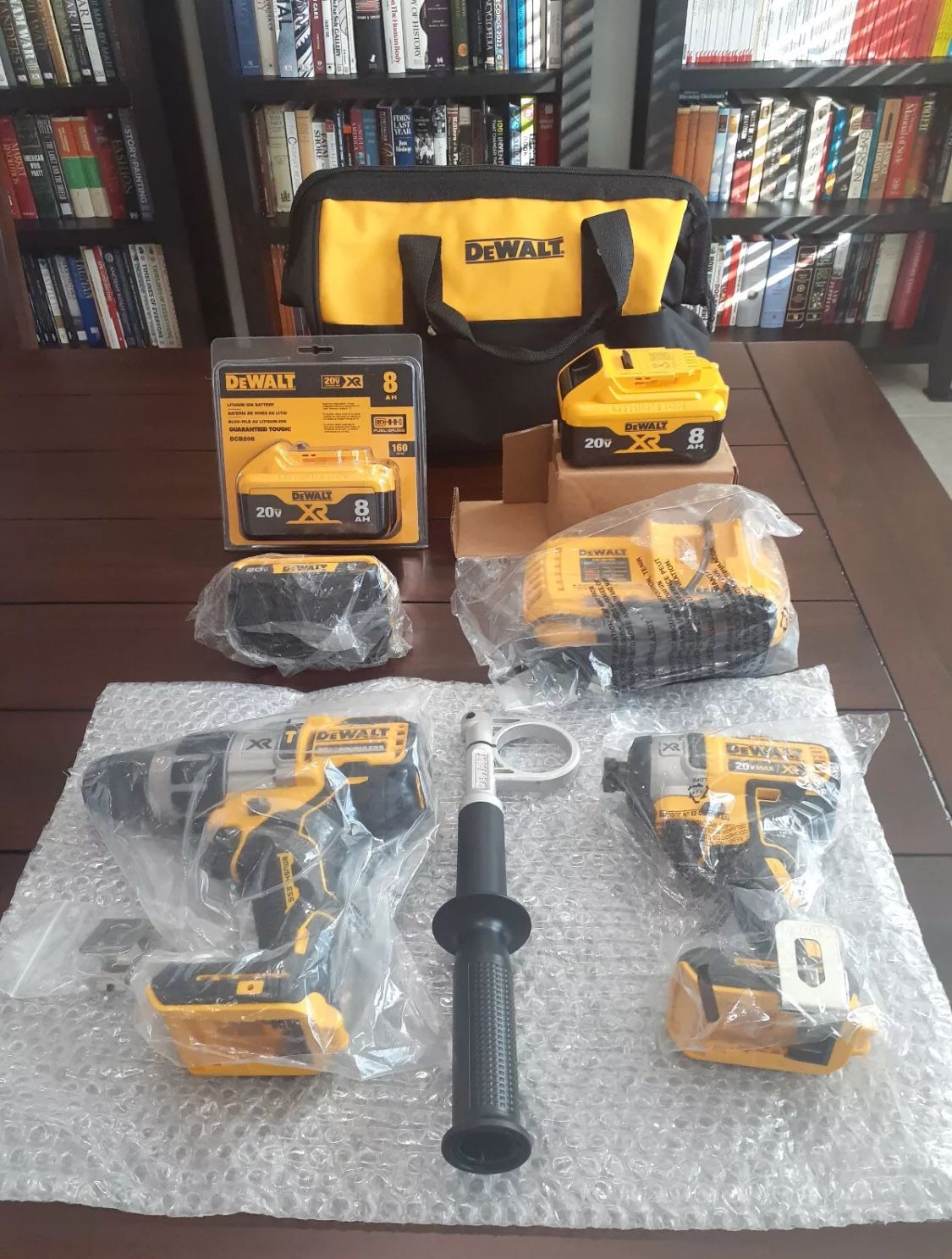 DEWALT DCK299D1W1 20V Max XR Power Tool Combo Kit + 3 Batteries + Charger + Bag