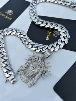 20mm Silver White Gold Plated Heavy Chain 