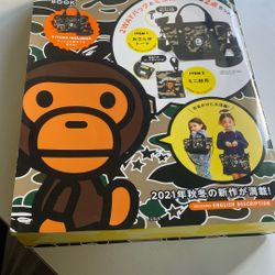 Bape Kids Tote Bag & Mini Wallet