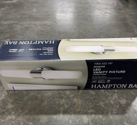 Hampton Bay Rosepine 24 in. 1-Light Chrome Integrated LED Modern Bathroom Vanity Light Bar