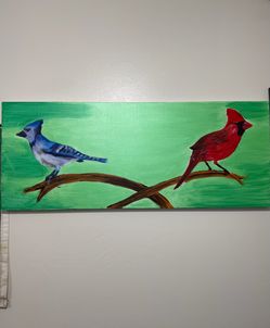 Acrylic Bird Painting