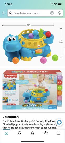 Fisher-Price Poppity Pop Dino Interactive Baby Toy