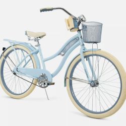 Huffy 26" Nel Lusso Women's Cruiser Bike with Basket, Blue