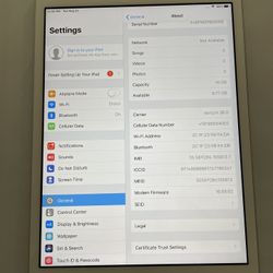 8 22 Apple iPad Mini 3 Unlocked GPS & Cellular 16gb Silver With Charging Cable